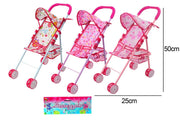 Giochi per Bambini Passeggino con Struttura in Metallo 3 Decori