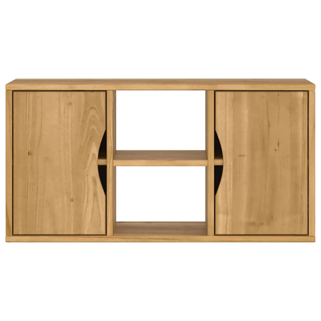 Mobile porta TV ODDA pratico contenitore per il soggiorno 79 x 24 x 40 cm legno massello di pino 02_0058050