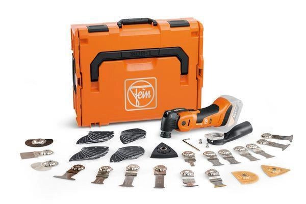 FEIN 71293663000 MultiMaster AMM 700 Max Top AS Multifunzione Oscillante 18 V 10000-19500 rpm Batteria Ioni di Litio con Accessori in L-BOXX colore Nero
