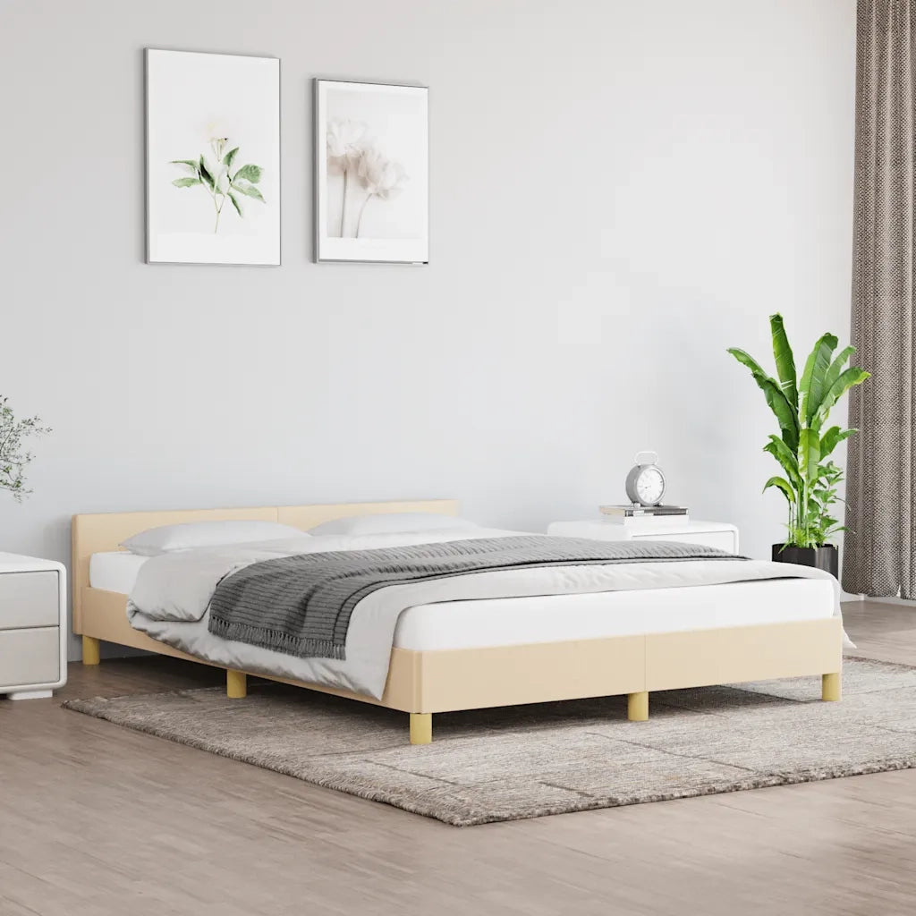 Giroletto senza Materasso Crema 140x190 cm in Tessuto 347412