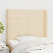 Testiera ad Orecchio Crema 83x16x118/128 cm in Tessutocod mxl 121636