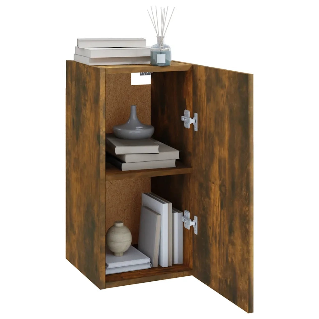 Mobile TV Rovere Fumo 30,5x30x60 cm in Legno Ingegnerizzato 815741