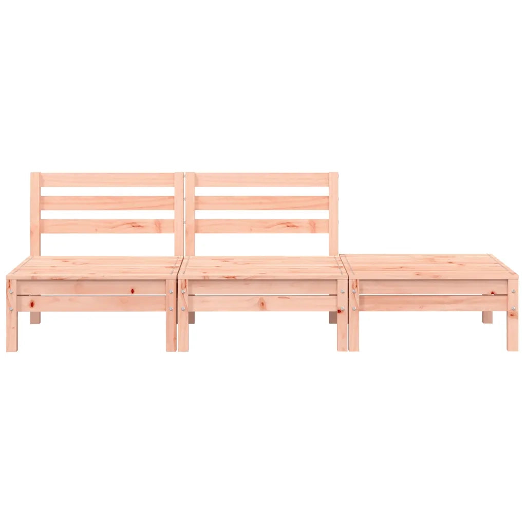 Divano da Giardino 3 Posti in Legno Massello di Douglas 838038