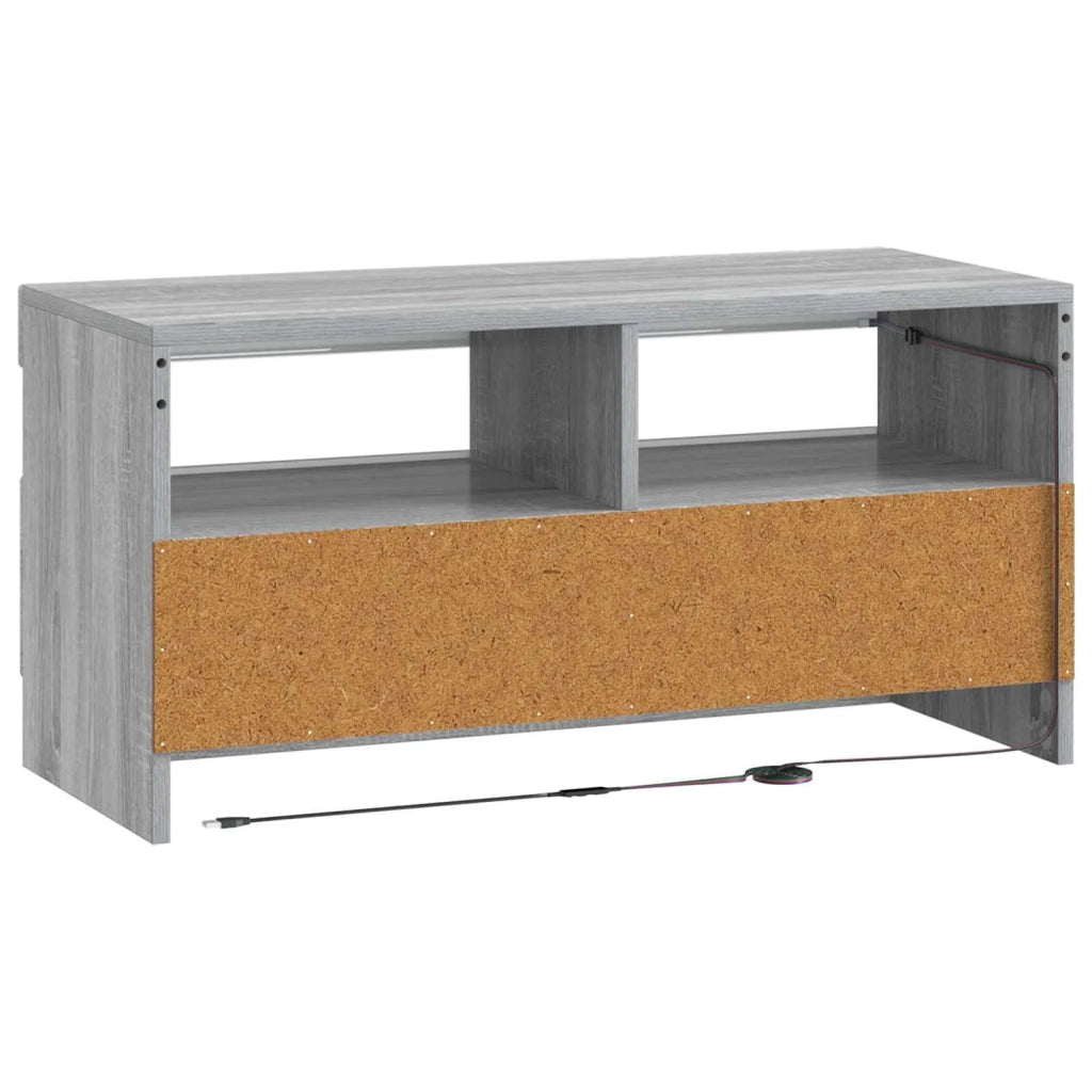 Mobile TV LED Sonoma grigio Legno ingegnerizzato 897881