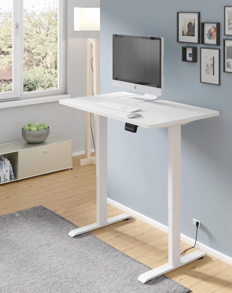 SCRIVANIA BIMOTION DESK 1S BIANCO OPACO BIANCO OPACO 120x65