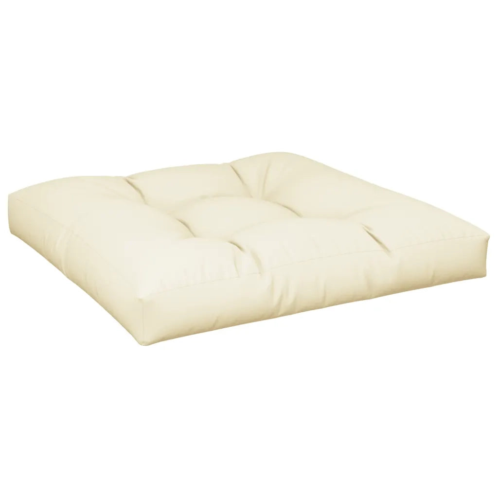 Cuscino per Pallet Crema 80x80x12 cm in Tessuto 360493