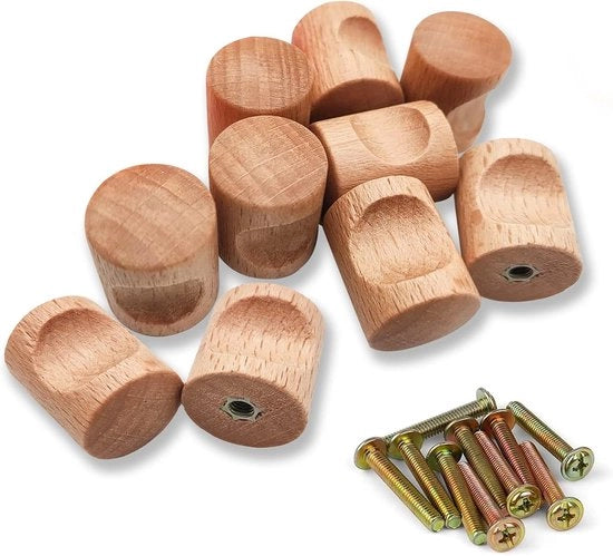 Imposte in legno - set da 10 - legno naturale - per armadi e cassetti