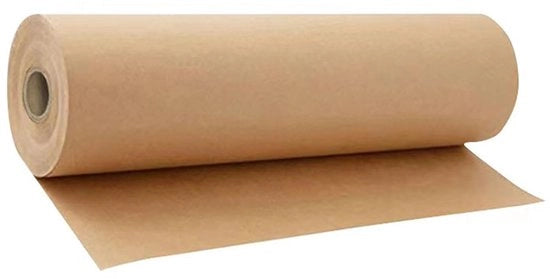 Papel Kraft 10m - 38cm Rotolo Caffè Naturale Carta Riciclata per Impacchettatura Artefatti e Piccole Scatole di Regalo