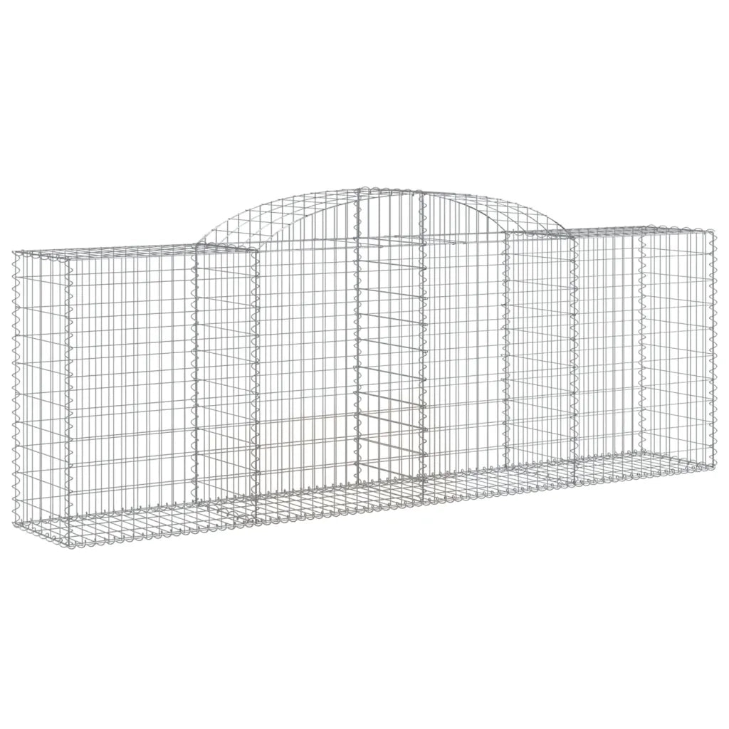 Cesti Gabbioni ad Arco 17 pz 300x50x100/120 cm Ferro Zincato 3146714