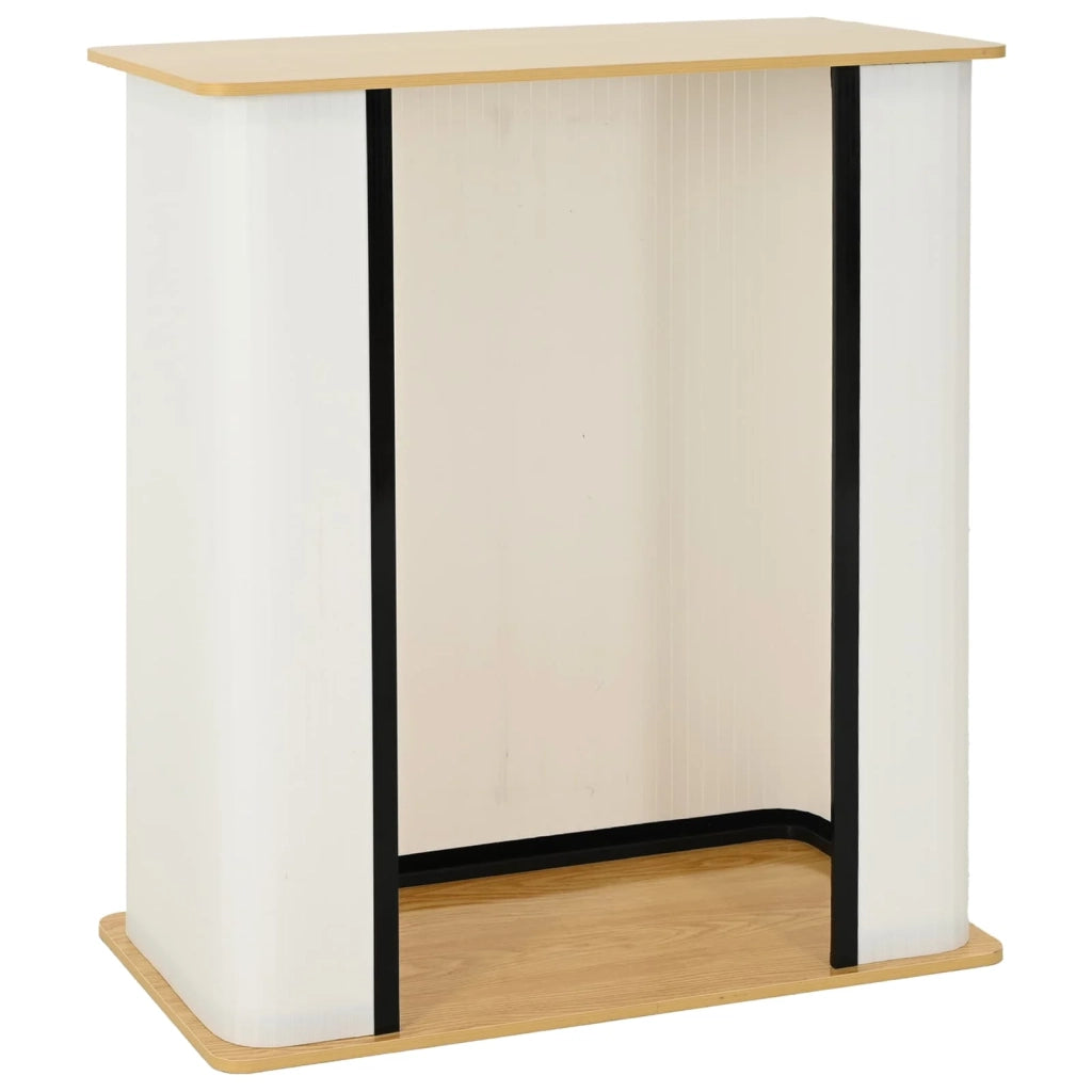 Bancone per fiera Marrone chiaro e bianco 80 x 40 x 93 cm 42046607