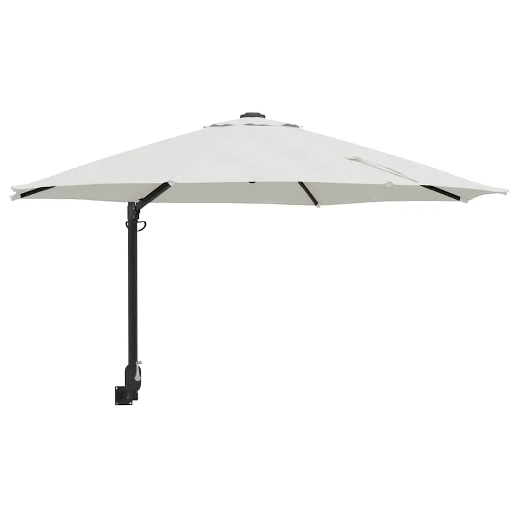 Ombrellone da giardino moderno inclinabile 248 x 248 x 148 cm design elegante terrazza poliestere color sabbia 02_0058626