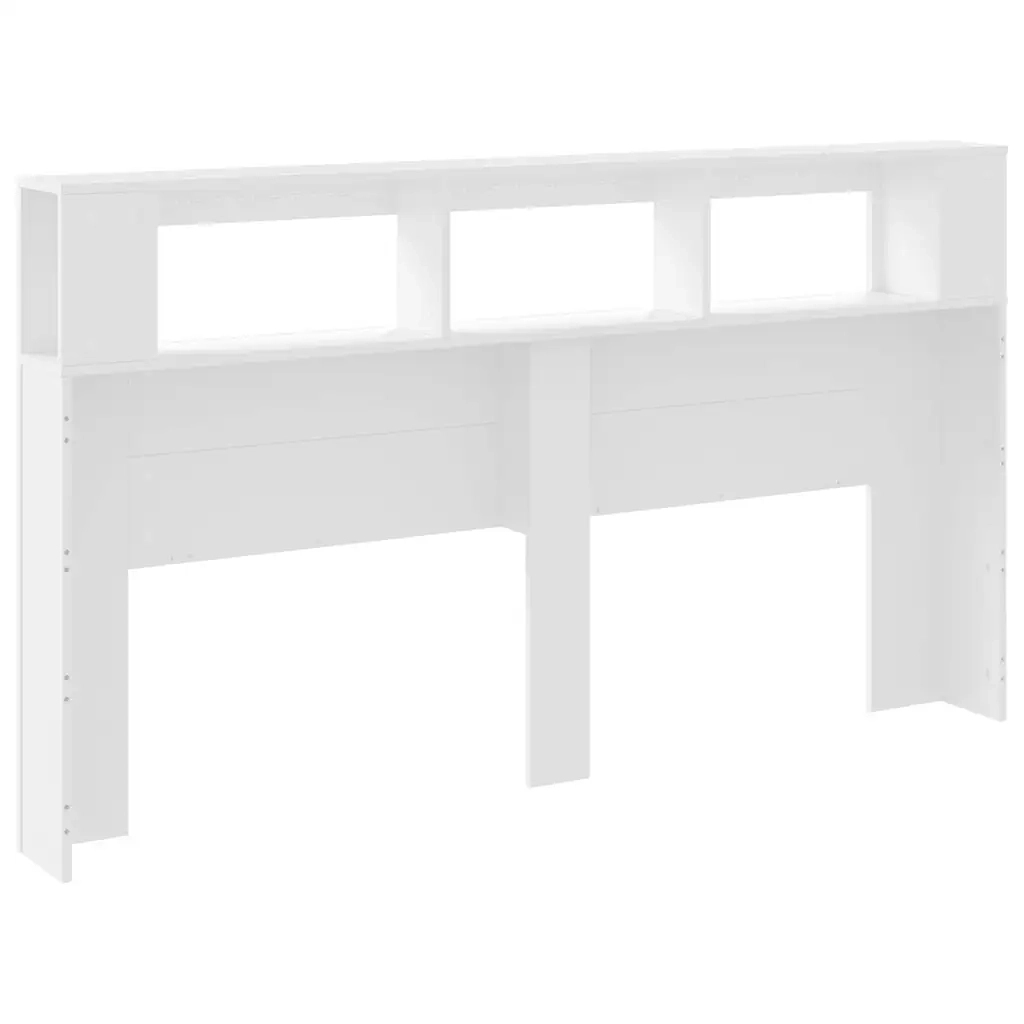 Testiera LED-Testata con Luci LED Bianca 180x18,5x103,5 cm Legno Multistrato