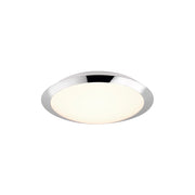 Plafoniera bagno LED Trio Umberto argento 29cm IP44
