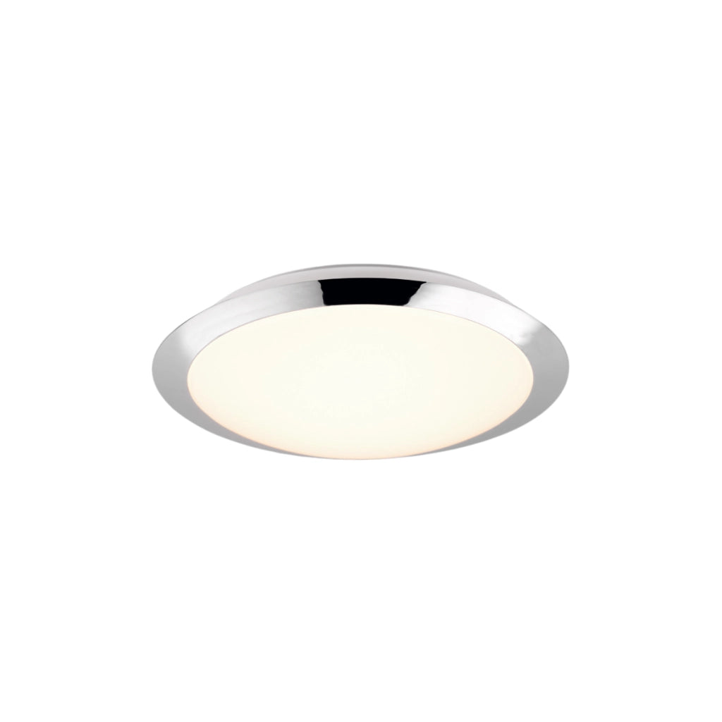 Plafoniera bagno LED Trio Umberto argento 29cm IP44