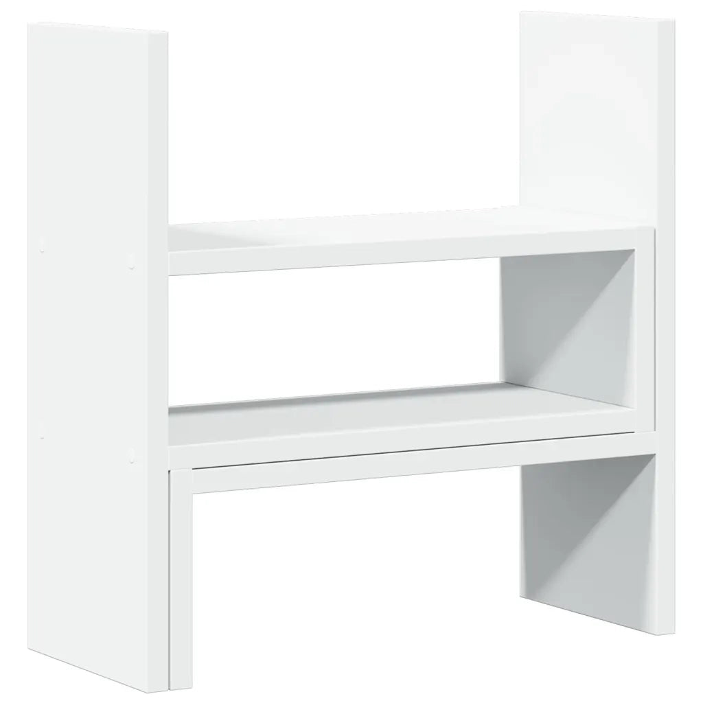 Organizer Scrivania Regolabile Bianco 40x17x41 cm in Truciolato 854760