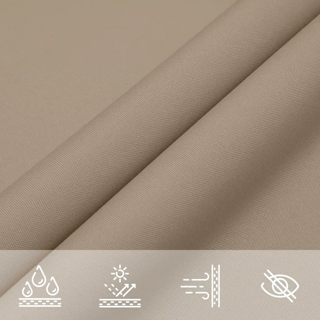 Parasole a Vela Oxford Triangolare 4x4x4 m Grigio Talpa 135451