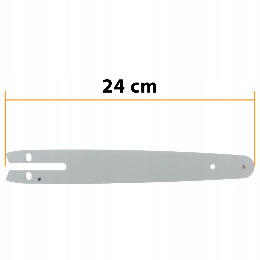 Set Barra di Guida 8" + 2x Catena 1/4" + Affilatrice Manuale con Manovella – Acciaio Temperato