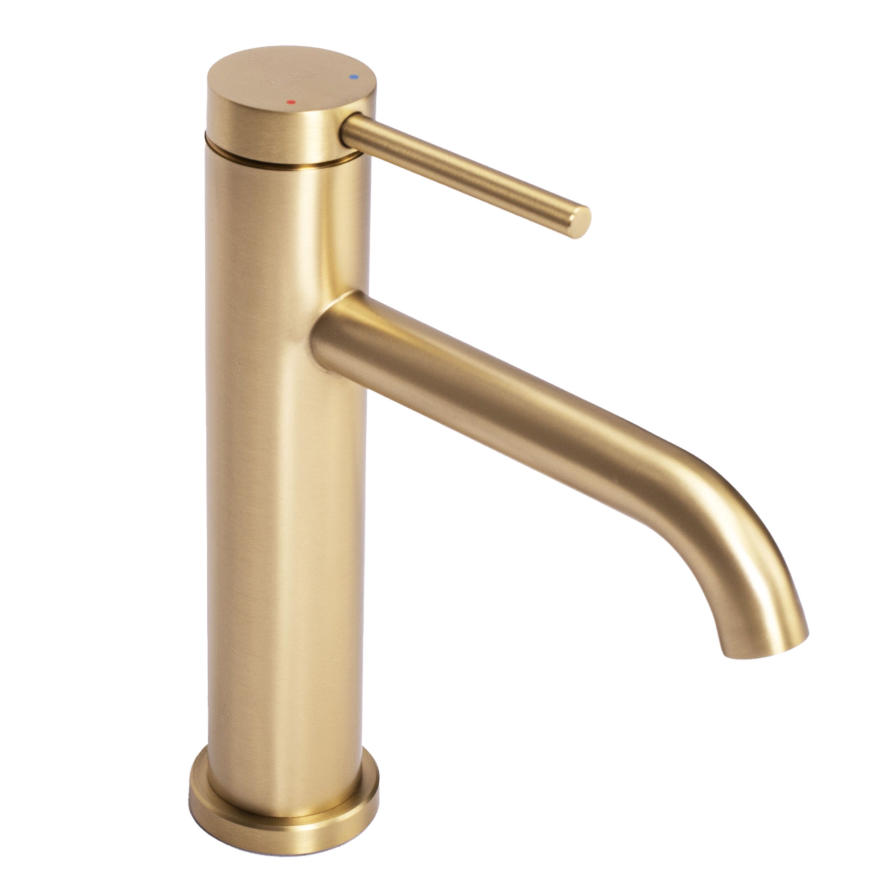 Rubinetto Da Lavabo Rea Clif Gold Brush