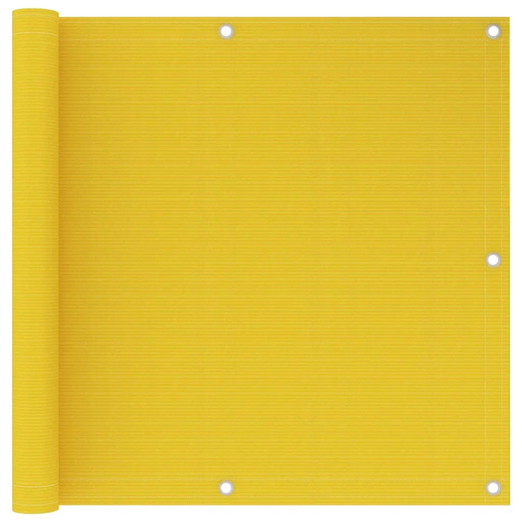 Paravento da Balcone Giallo 90x600 cm in HDPE