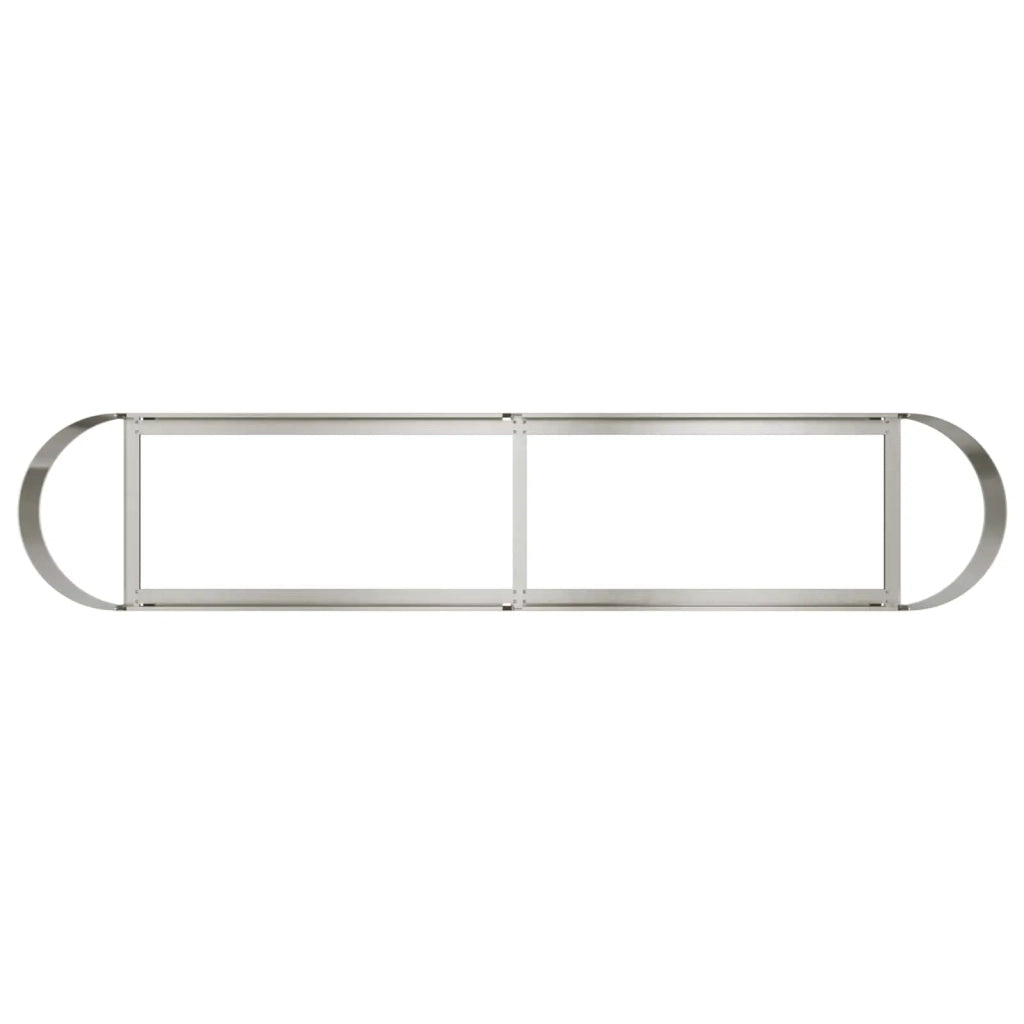 Letto rialzato da giardino Acciaio Inox 200 x 40 x 40 cm 8011695