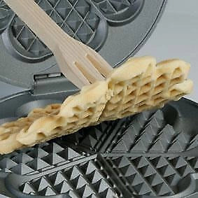 Cloer 1629 piastra per waffle 5 waffle 930 W Nero, Metallico