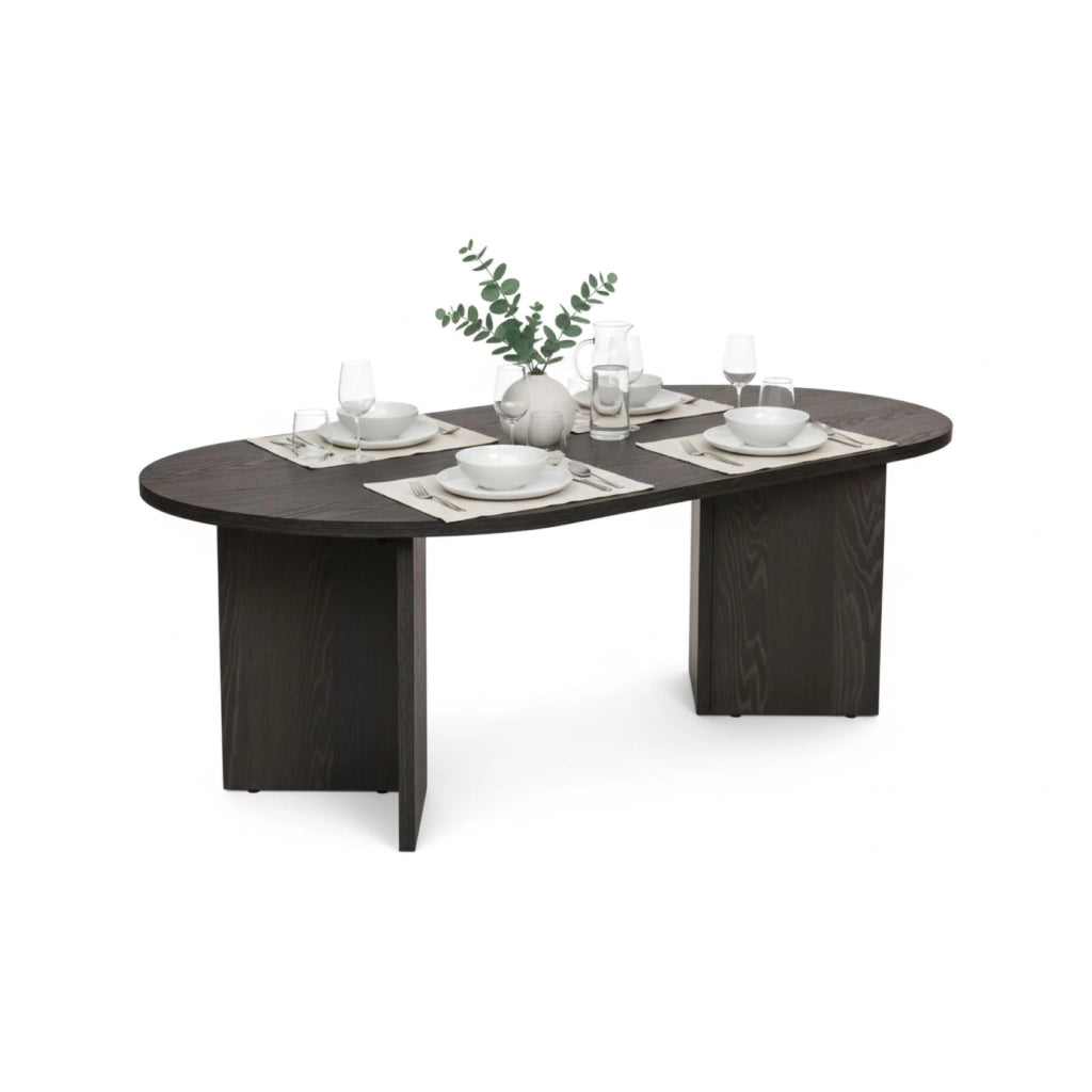 Porcari, Tavolino da Salotto Forma Rettangolare, 119x60x40h cm Nero