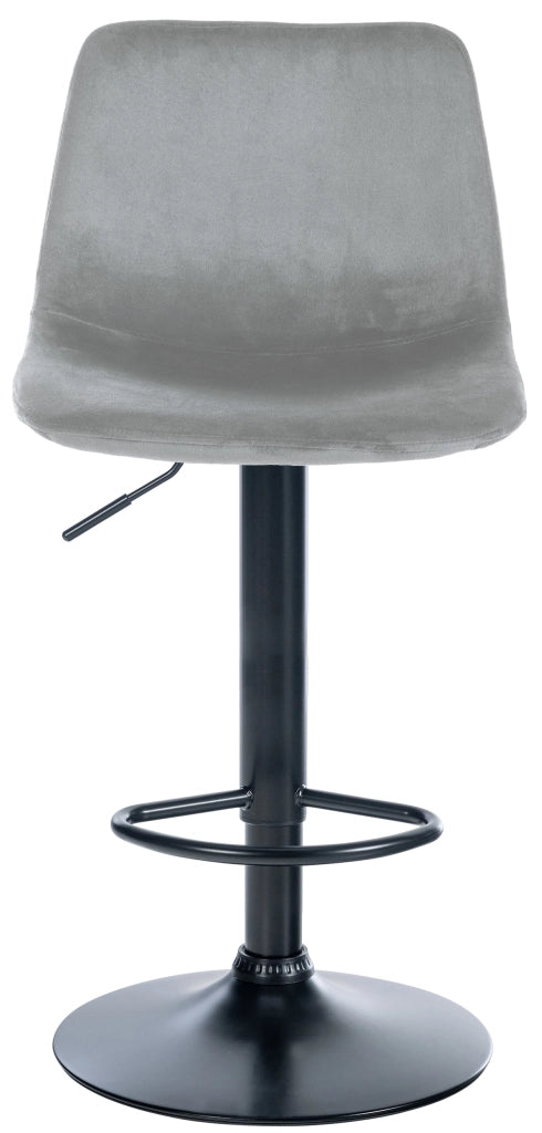 Sgabello Divo Velvet grigio,nero