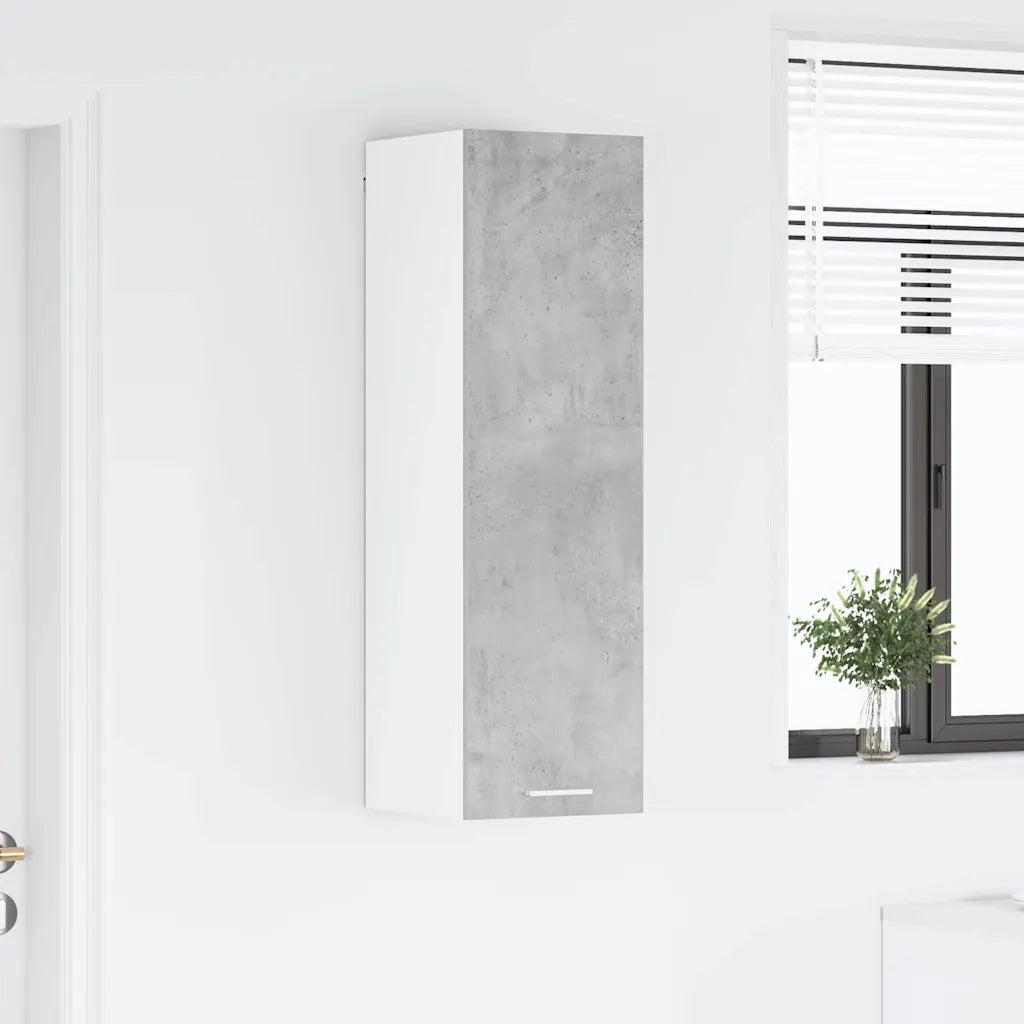 Armadio pensile con porta Grigio cemento 30 x 31 x 100 cm 884333
