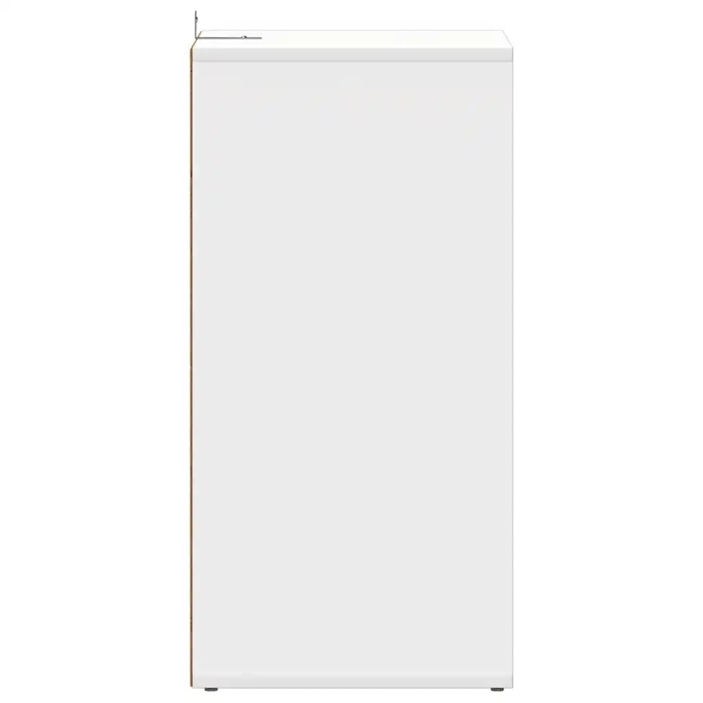 Scarpiera Bianca 31,5x35x70 cm in Truciolato 808981