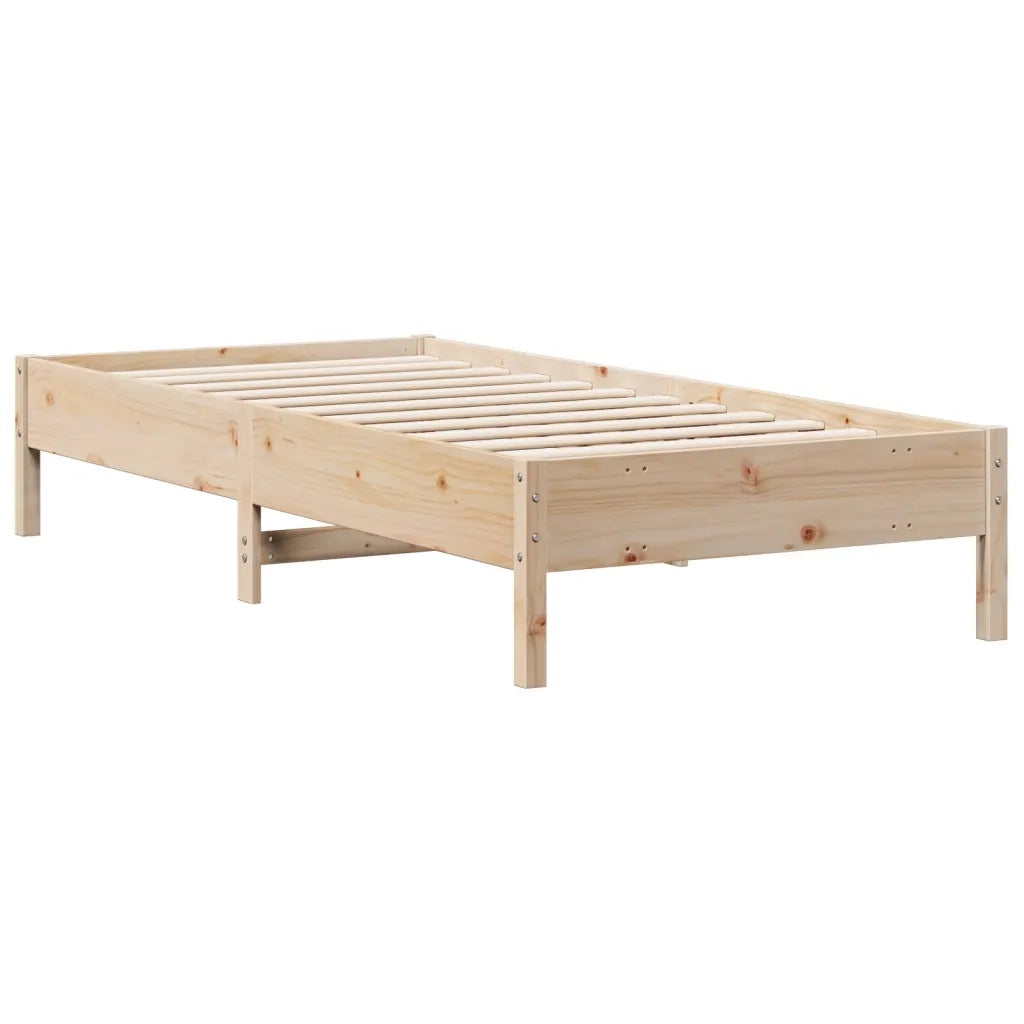 vidaXL Letto Libreria senza Materasso 90x200 cm Legno Massello Pino