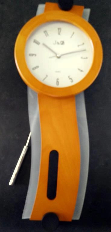 Orologio a pendolo in legno color ciliegio p23861a