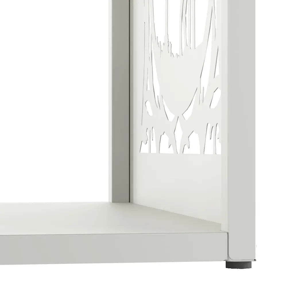 Rastrelliera per Legna da Ardere Bianca 40x40x40 cm CFW7632841
