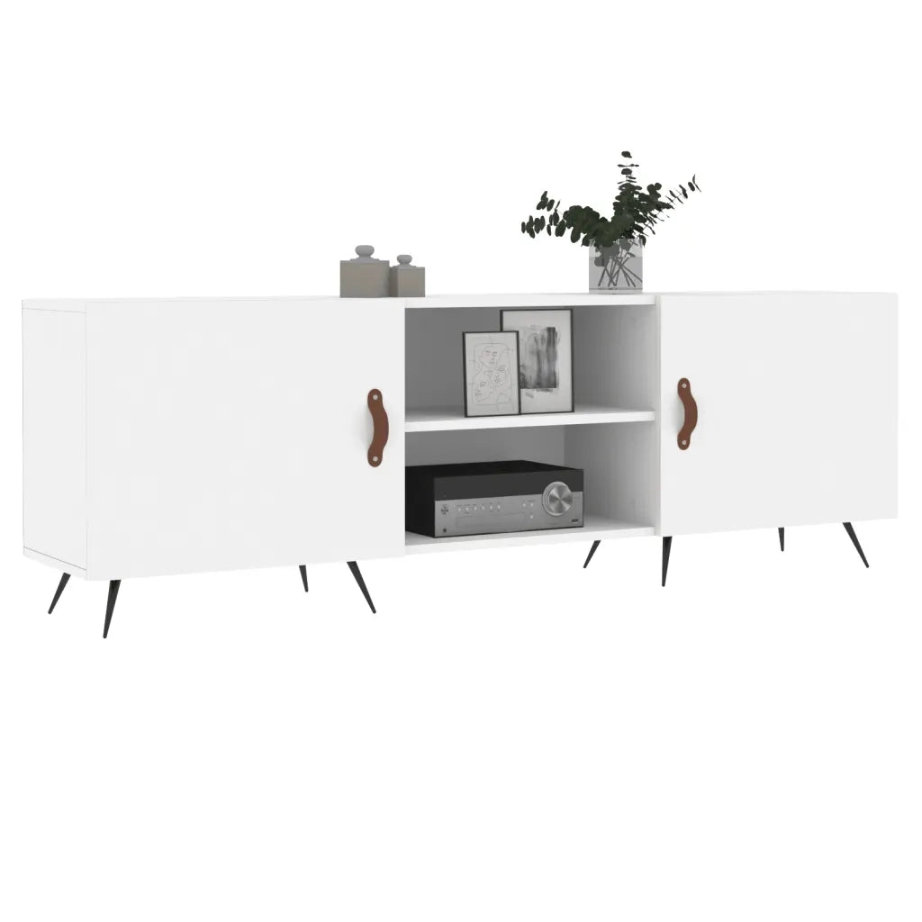 Mobile Porta TV Bianco 150x30x50 cm in Legno Multistrato 829068