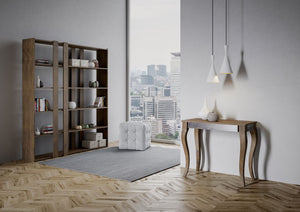 Consolle Allungabile 90-196x40x78 cm in Nobilitato Marrone