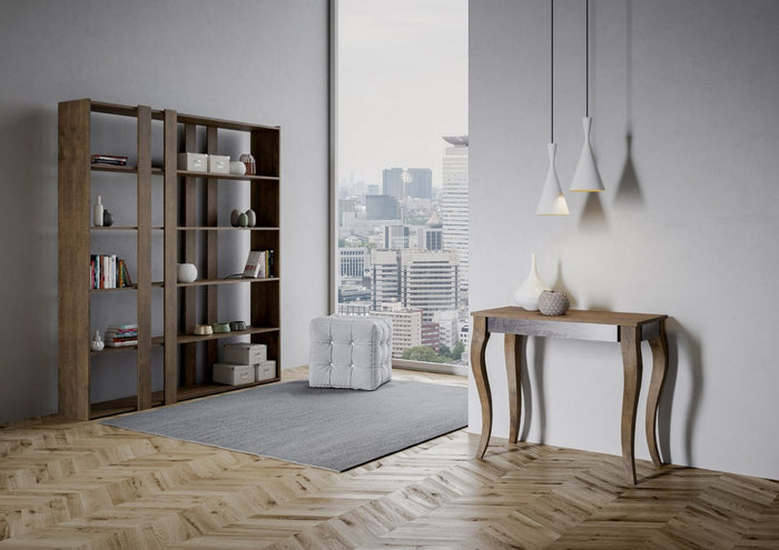 Consolle Allungabile 90-196x40x78 cm in Nobilitato Marrone