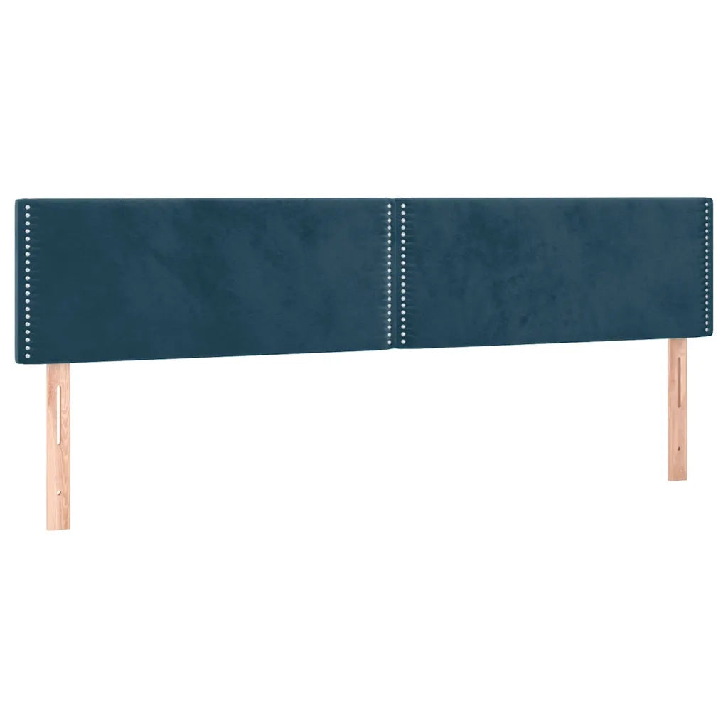Letto a Molle con Materasso e LED Blu Scuro 180x200 cm cod mxl 74392
