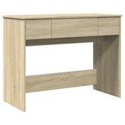 Toeletta | Tavolo da Trucco con Specchio Rovere Sonoma 100x45x76 cm