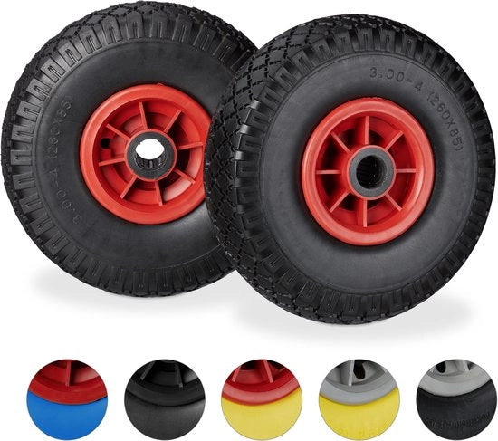 4x cerchione di ruota - 25 mm - cerchio in plastica - cintura anti-sfuggente - 3.00-4 pollici