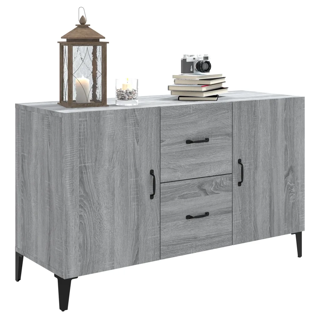 Credenza Grigio Sonoma 100x36x60 cm in Legno Multistrato 817469