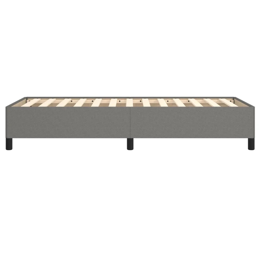Letto singolo | Letto per adulti | Giroletto senza Materasso Grigio Scuro 90x200 cm Tessuto
