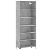 Buffet credenza cassettiera armadio mobile contenitore organizer per cucina soggiorno salotto 69,5 x 32,5 x 180 cm legno ingegnerizzato grigio 02_0031994