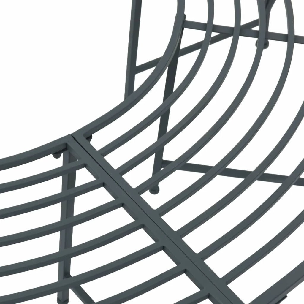 Panchina per Alberi 4-Numero di posti 160 x 80 x 44 cm Acciaio 42029506