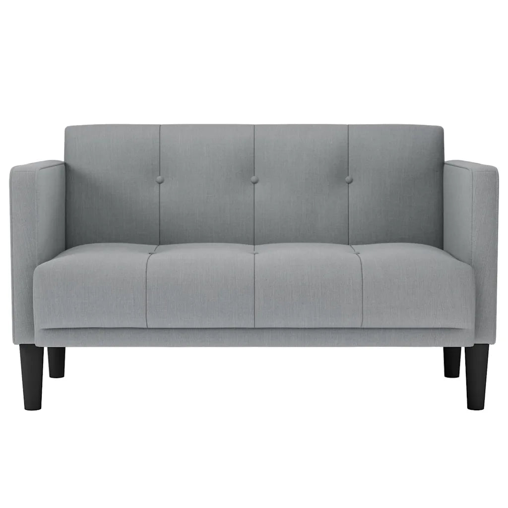 Divano Divanetto Grigio Chiaro 111 cm in Tessuto 4100560