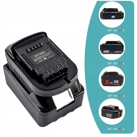 Adattatore Batteria Makita 18V a Dewalt 18V DW18ML – Compatibile con Utensili Dewalt 18V