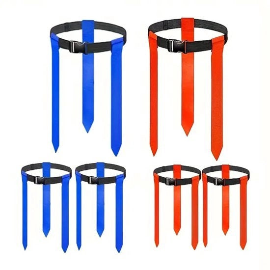 6 pezzi di strisce per calcio per allenamento all'aperto, miglioramento della tackle e movimenti dinamici - colori misti, perfetti per Halloween, Natale, Capodanno, accessori di calcio, miglioramento della tackle