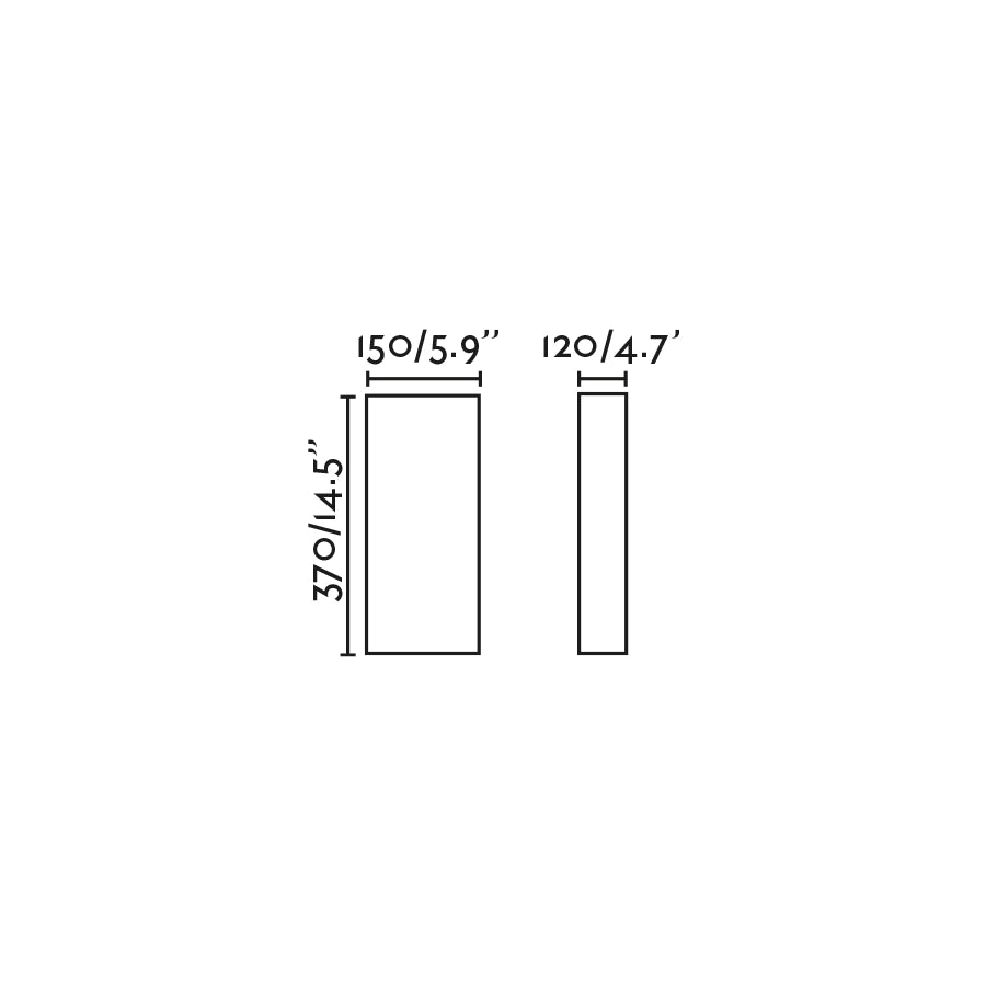 OTTON R Lampada da parete iuta tondo vertical 2L