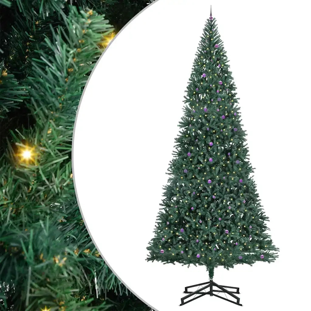 Albero di Natale Artificiale Pre-illuminato con Set di Palline 3394848