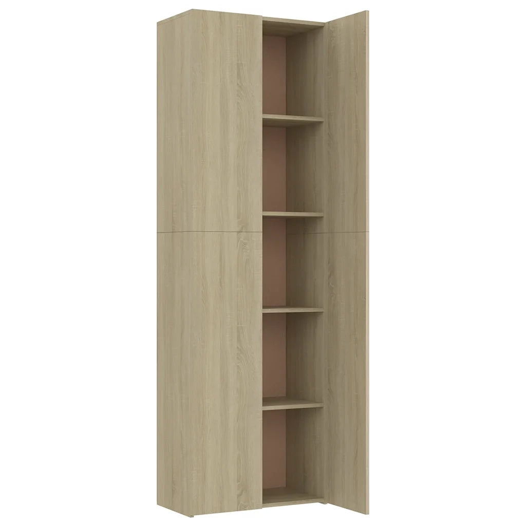 Armadio per Ufficio Rovere Sonoma 60x32x190cm Legno Multistrato 800300
