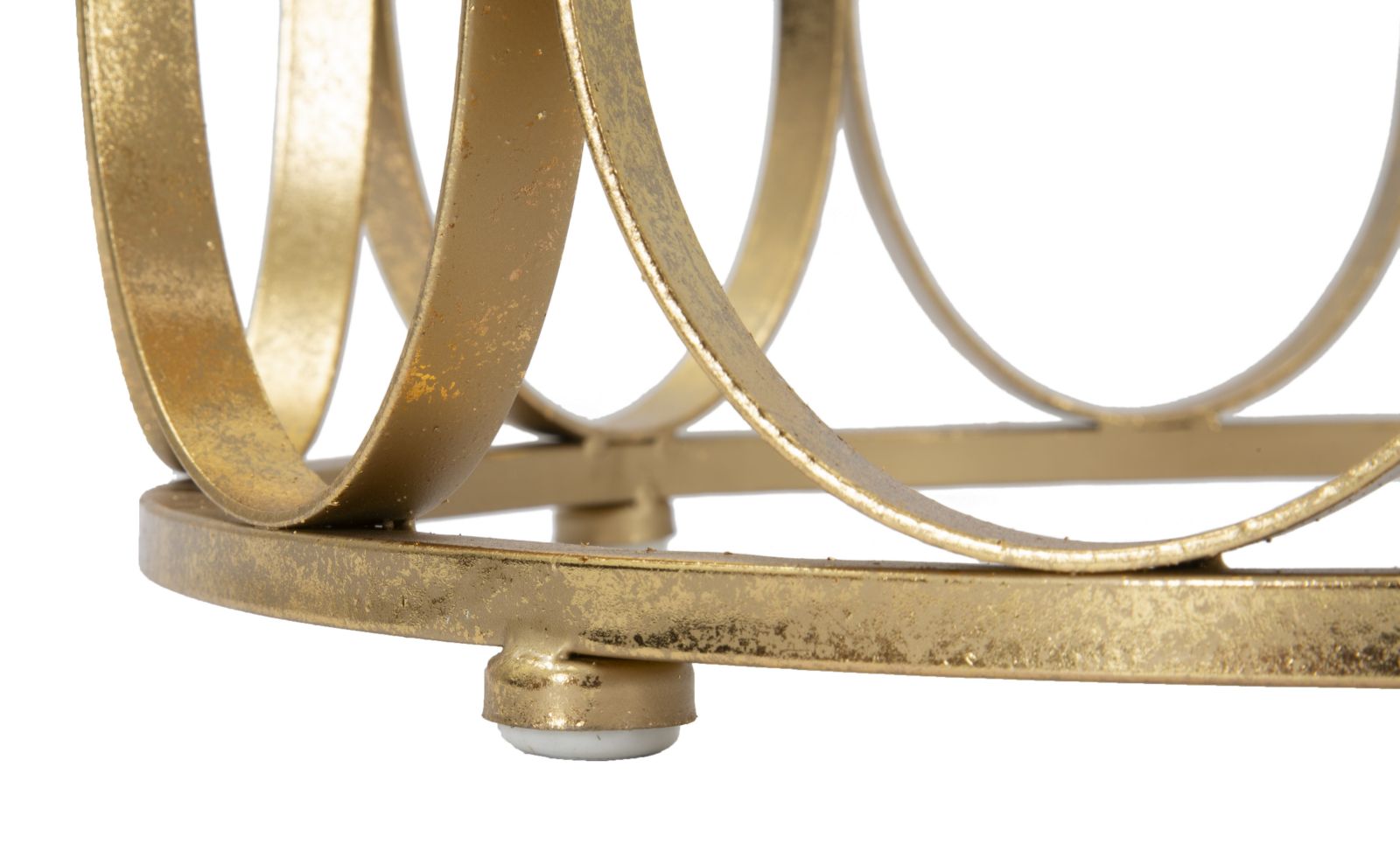 Tavolinetto Venice Ø37x58 cm in Ferro Oro