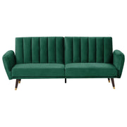 Divano Letto Verde Letto Trasformabile In Velluto Tappezzeria Elegante Glam Moderno Soggiorno Camera Da Letto
